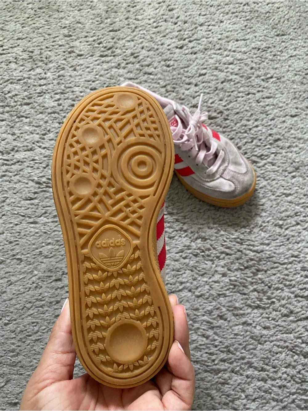 Girls Adidas Kids Pink & Silver Spezial Sneakers